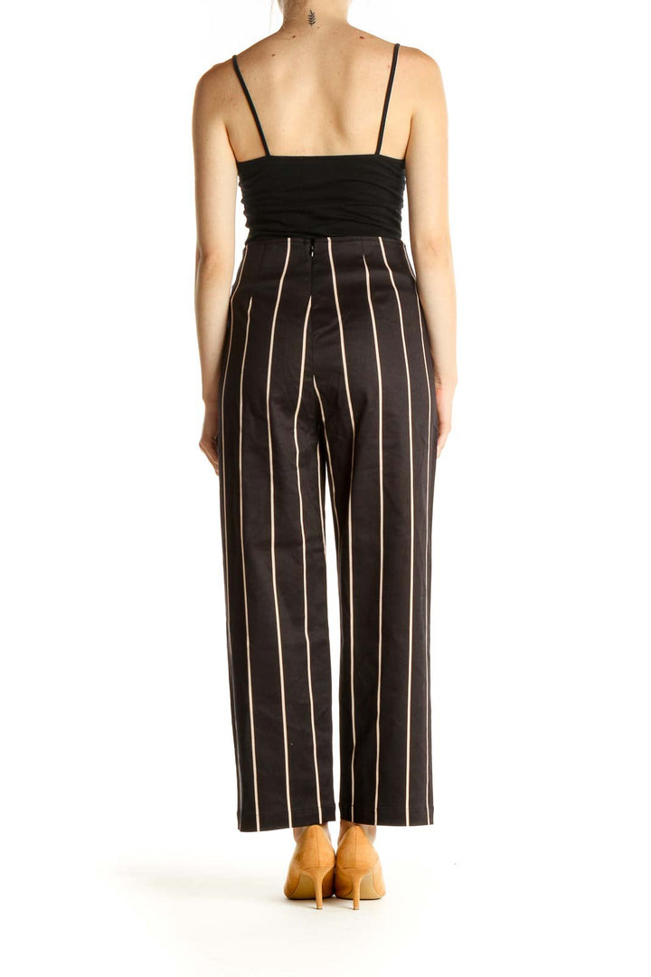 Black Striped Chic Palazzo Pants