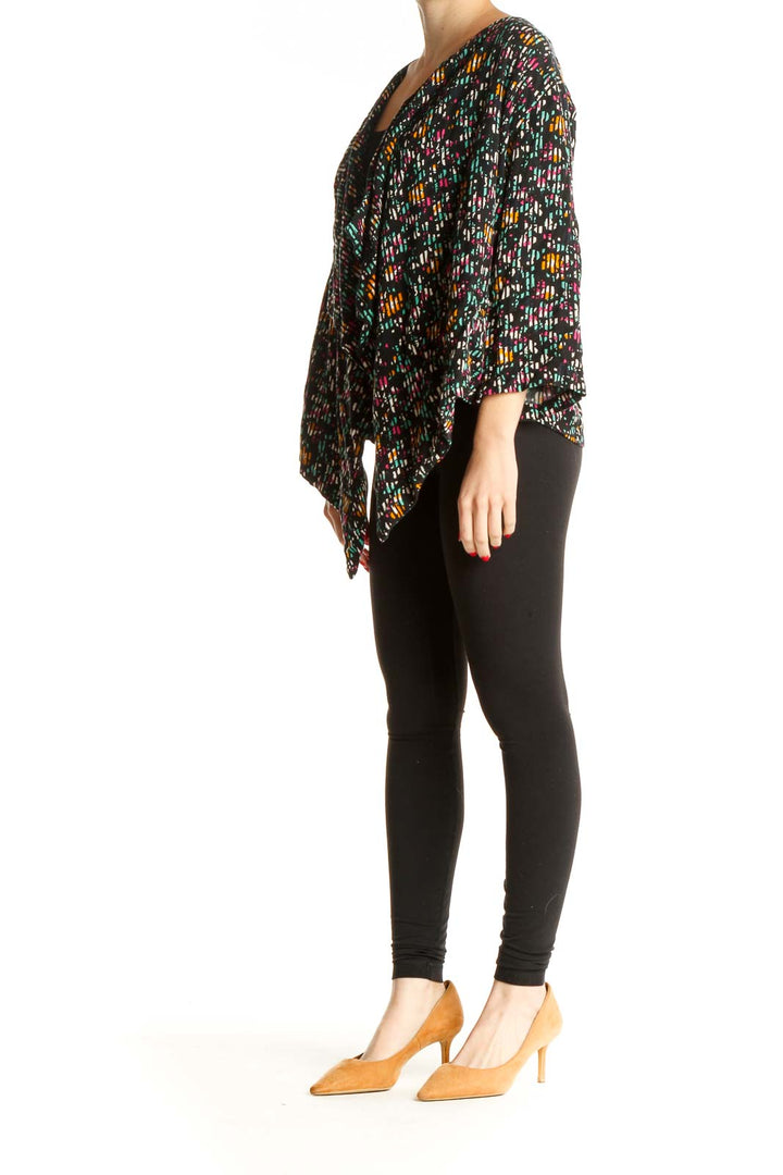 Black Multi-Color Cardigan