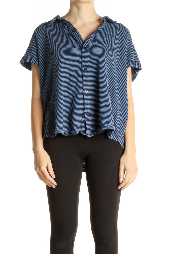 Blue Striped All Day Wear Shirt