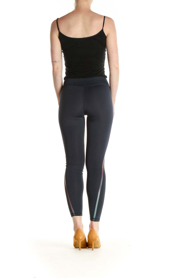 Blue Solid Activewear Leggings