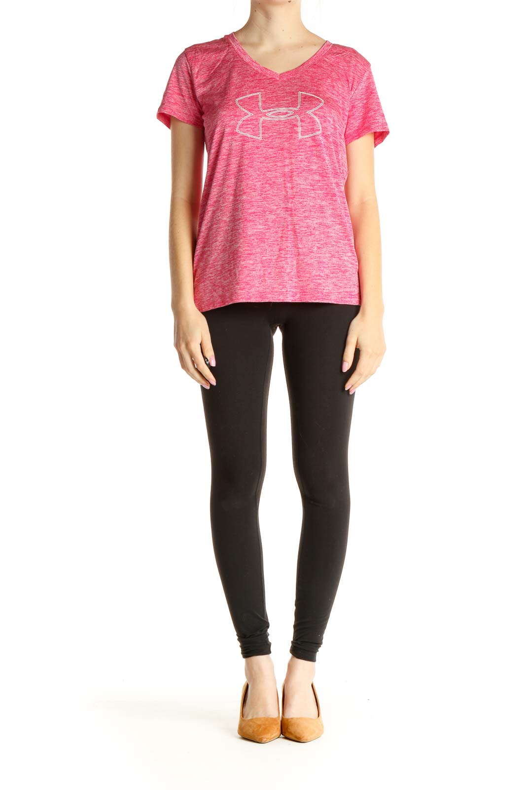 Pink Graphic Print Activewear T-Shirt