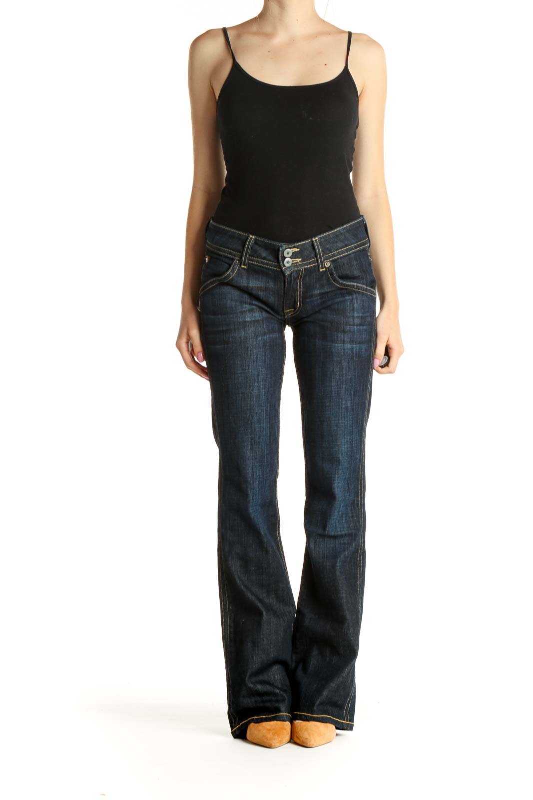 Blue Wide Leg Jeans