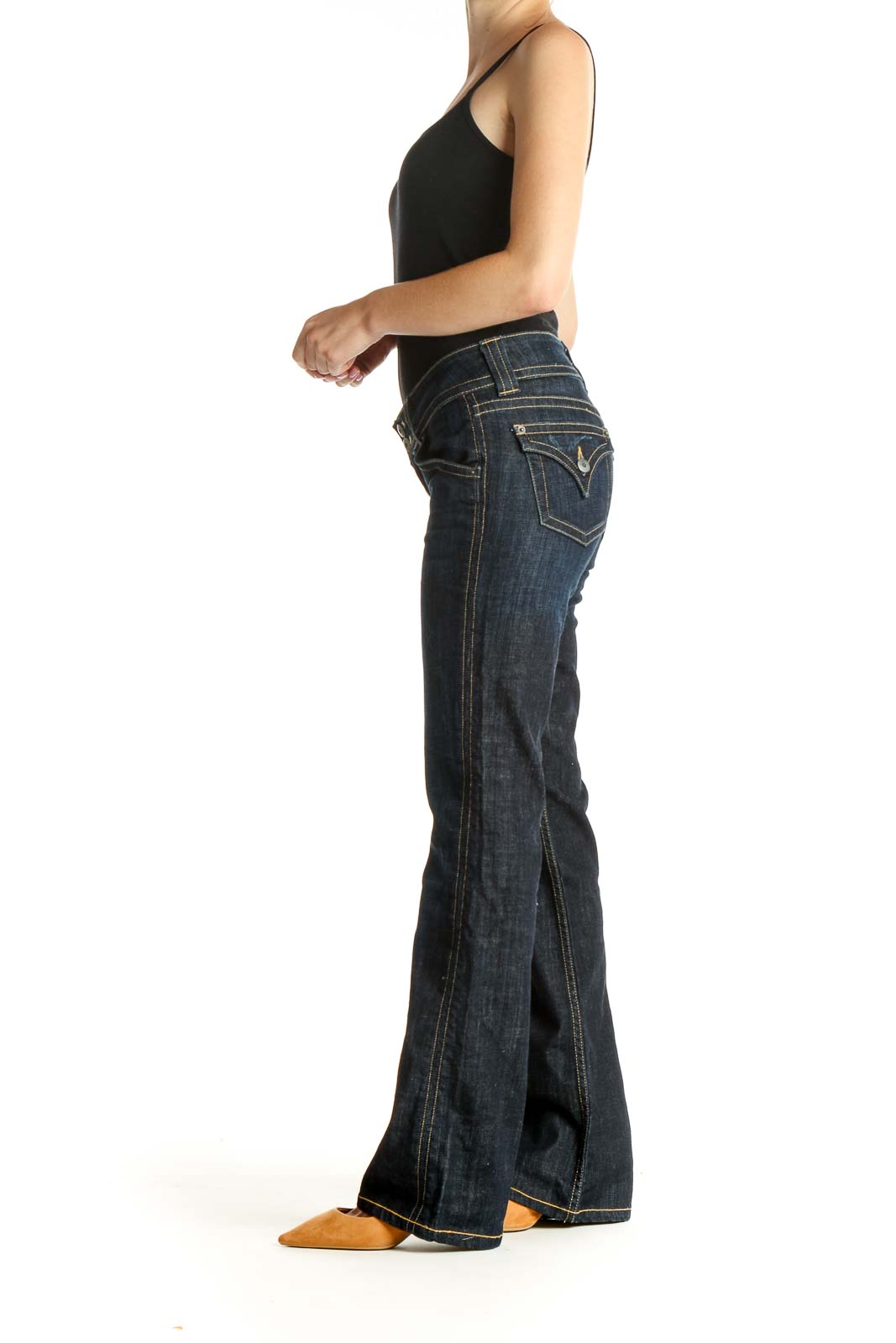 Blue Wide Leg Jeans