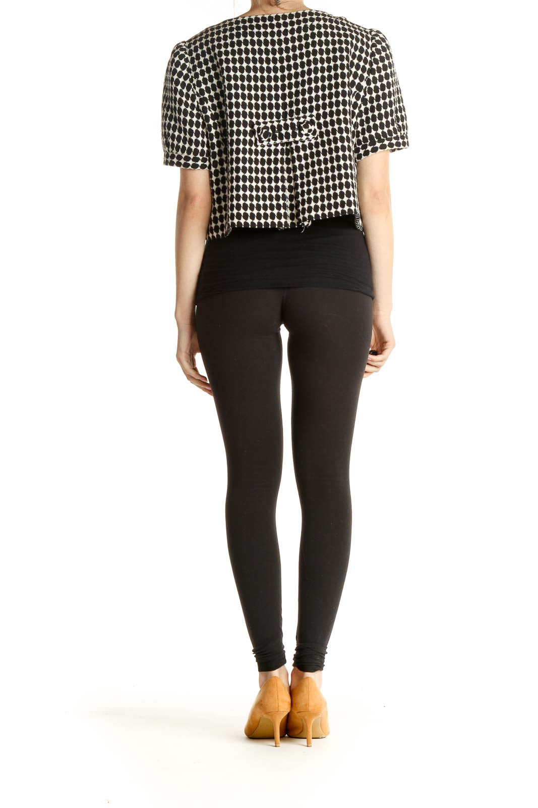 Cropped Houndstooth Jacket