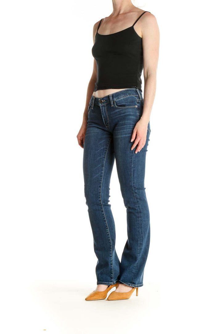 Blue Skinny Flare Jeans