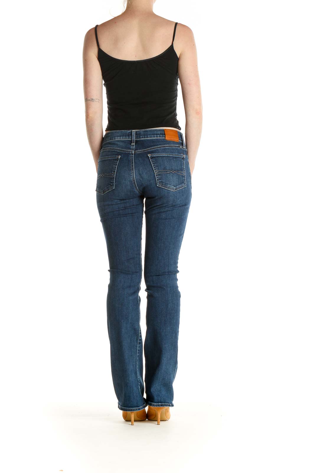 Blue Skinny Flare Jeans