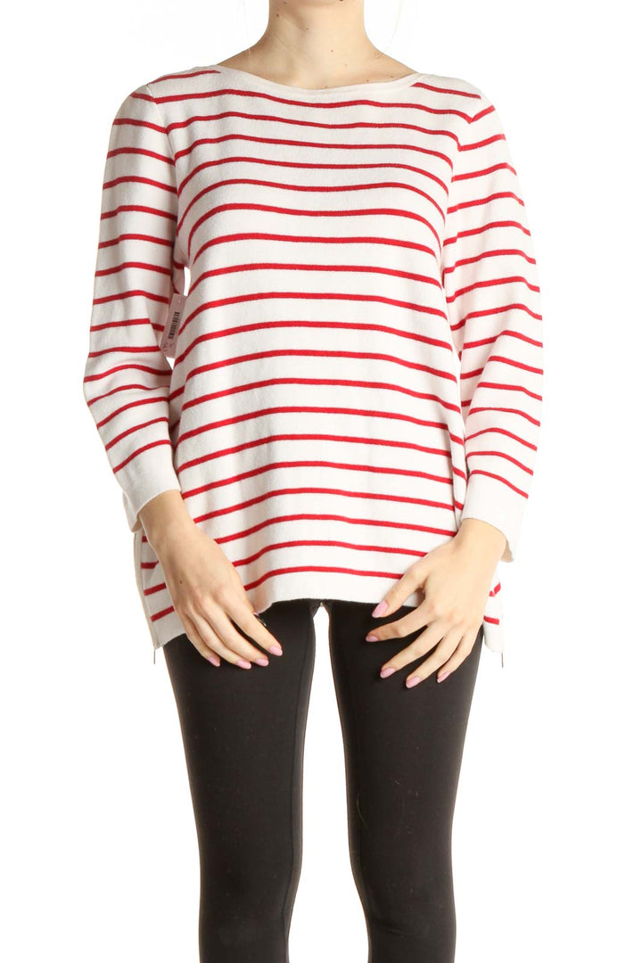 White Striped All Day Wear Shirt