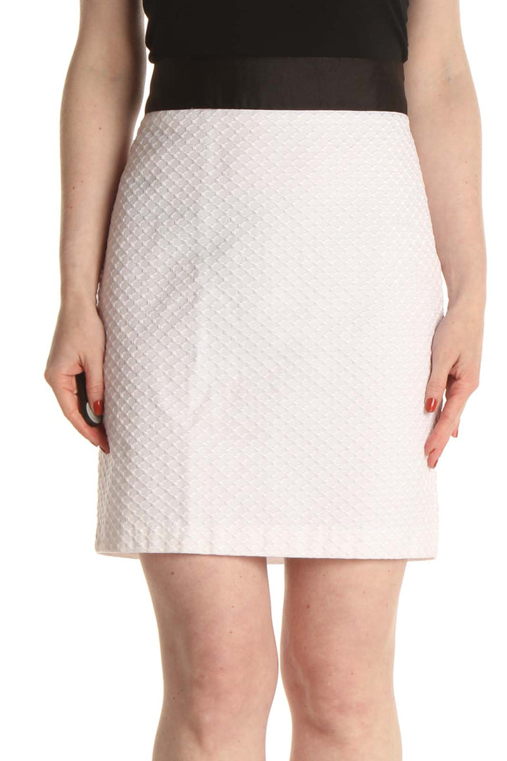 White Chic Pencil Skirt