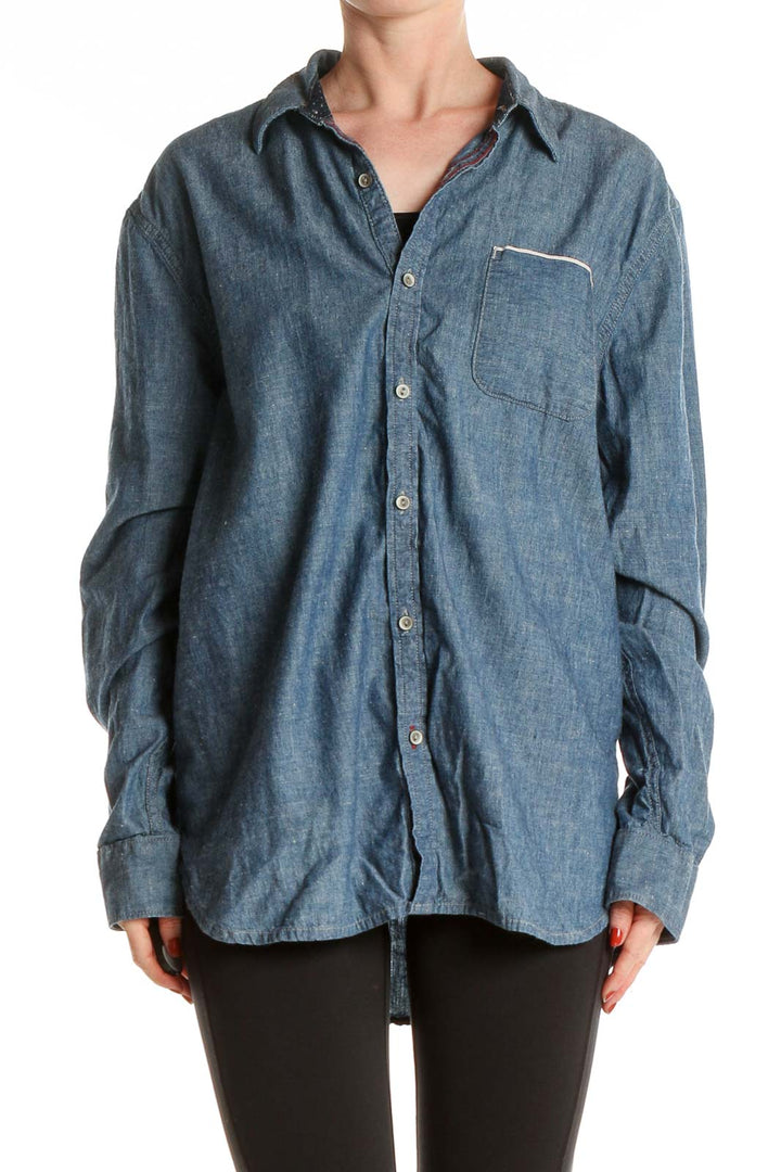 Blue Solid All Day Wear Shirt