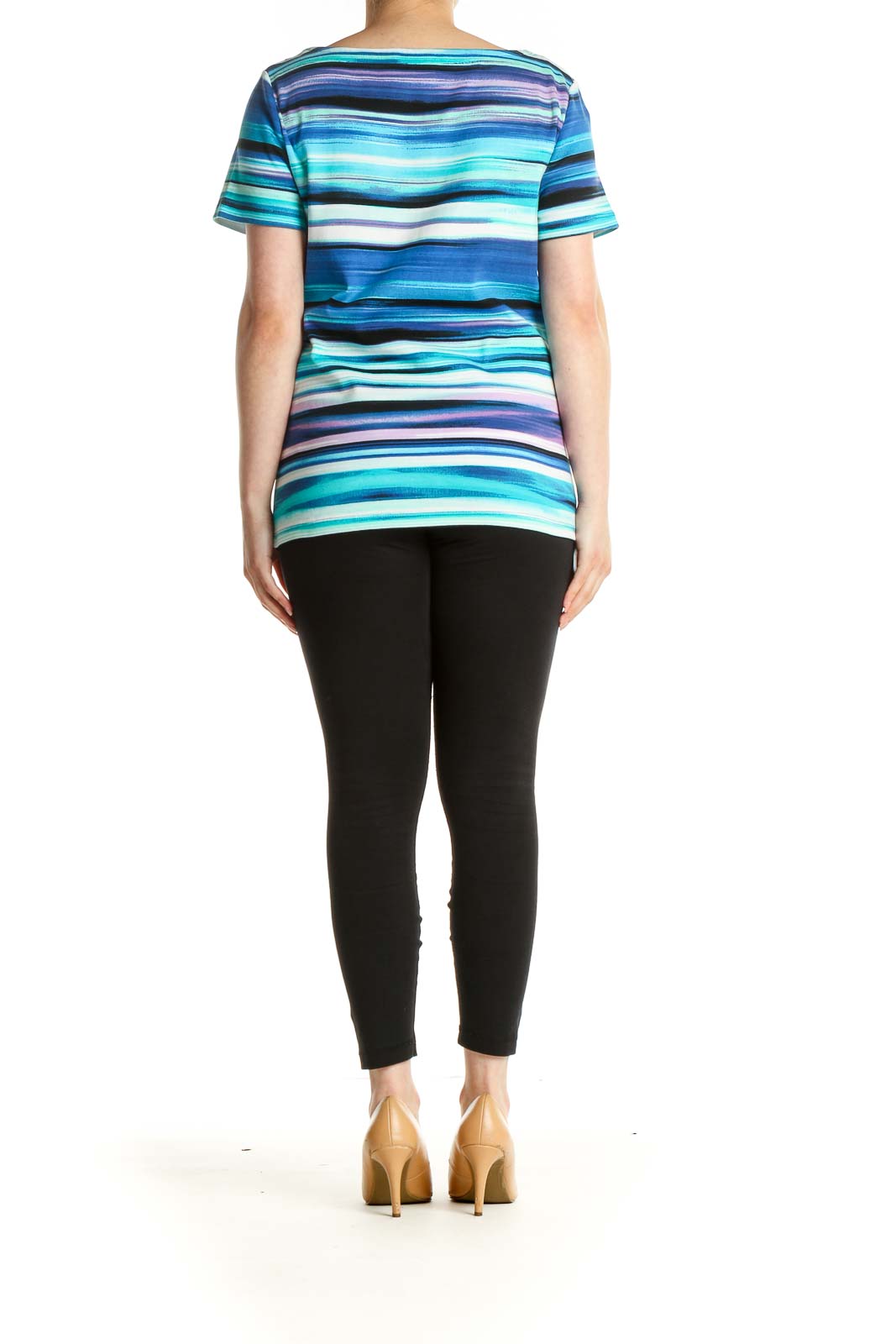 Blue Striped Brunch T-Shirt