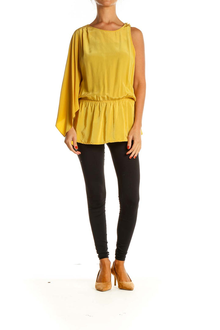 Yellow Solid Blouse