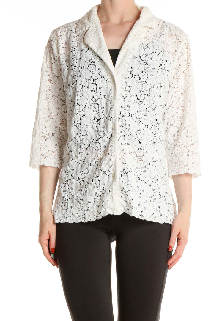 White Lace All Day Wear Shirt