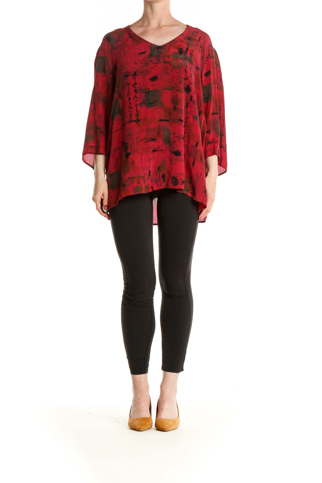 Red Bohemian Blouse