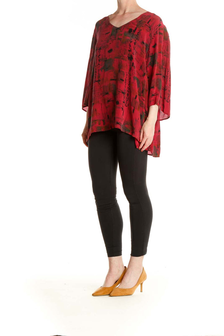 Red Bohemian Blouse