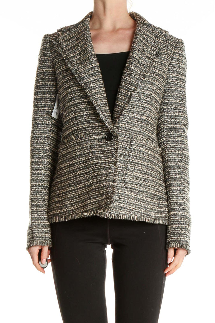 Gray Tweed Blazer