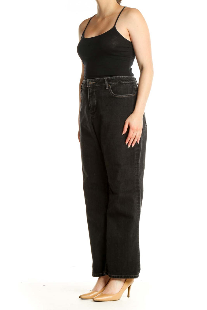 Black Straight Leg Jeans