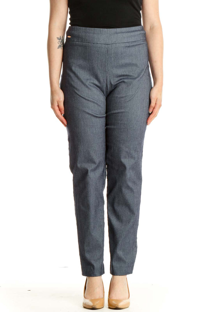 Gray Casual Trousers