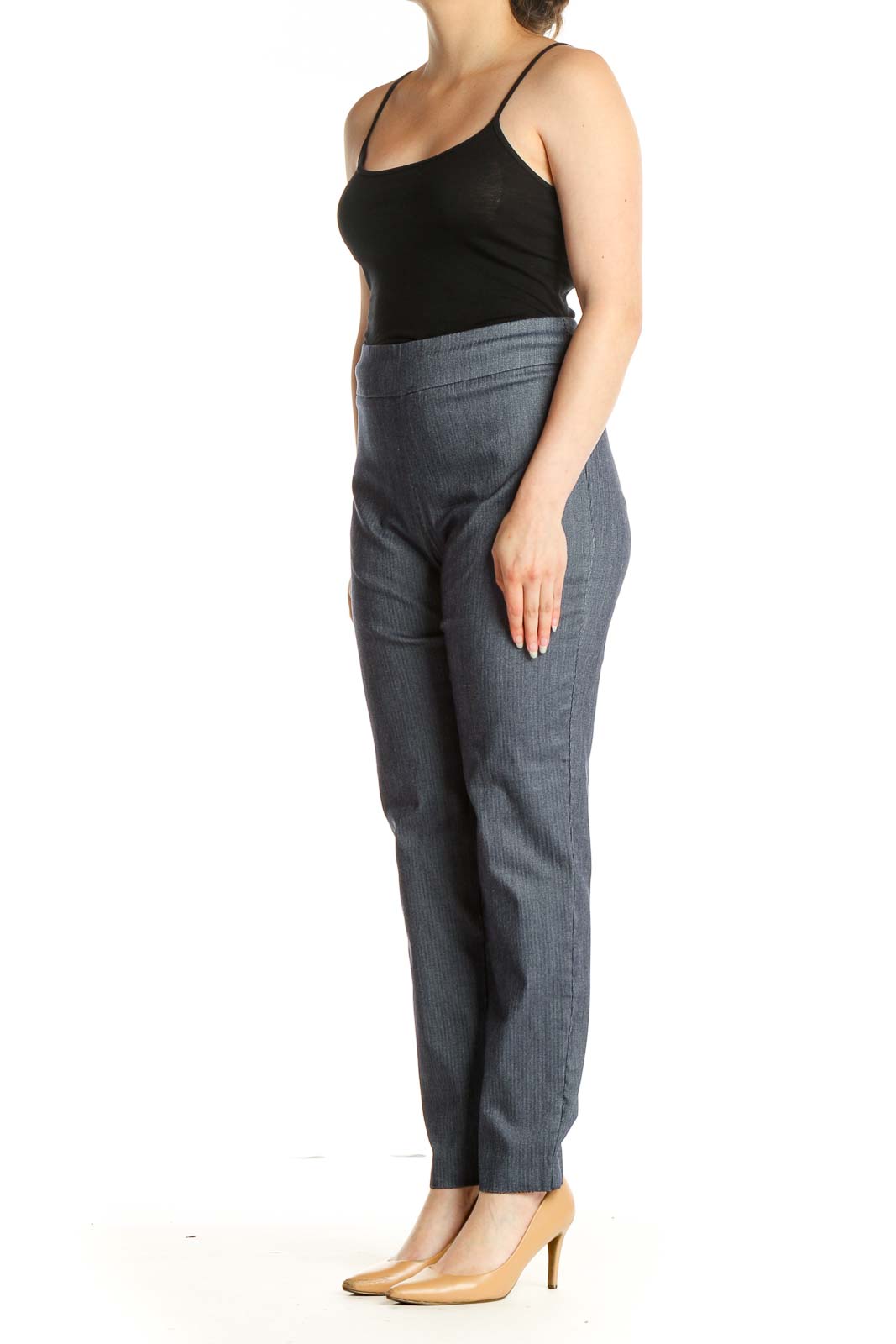 Gray Casual Trousers