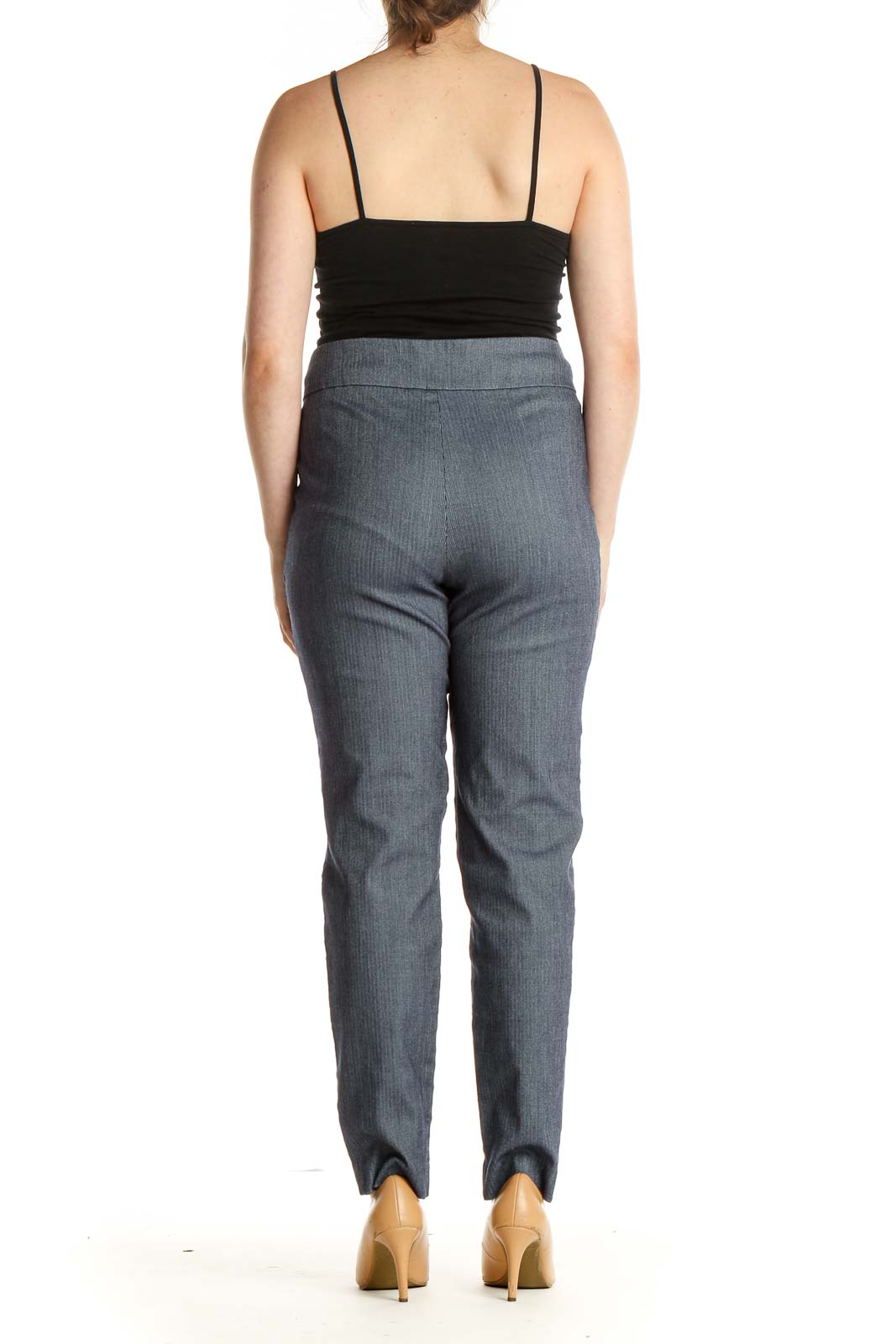 Gray Casual Trousers