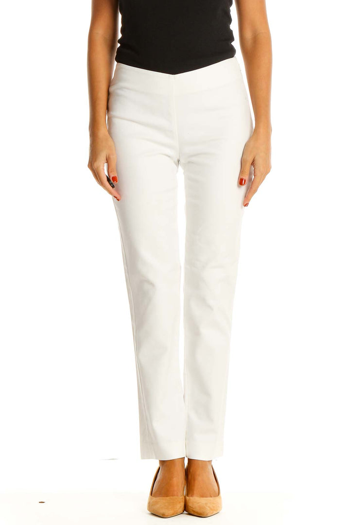 White All Day Wear Pants