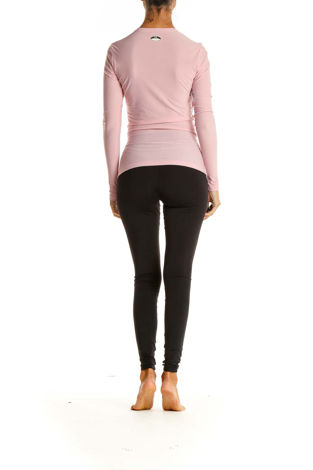 Pink Solid Activewear T-Shirt