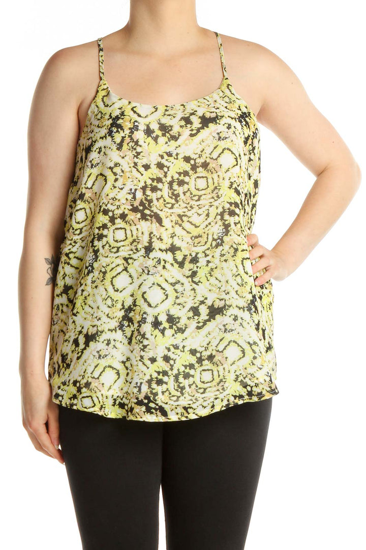 Green Printed Chic Top