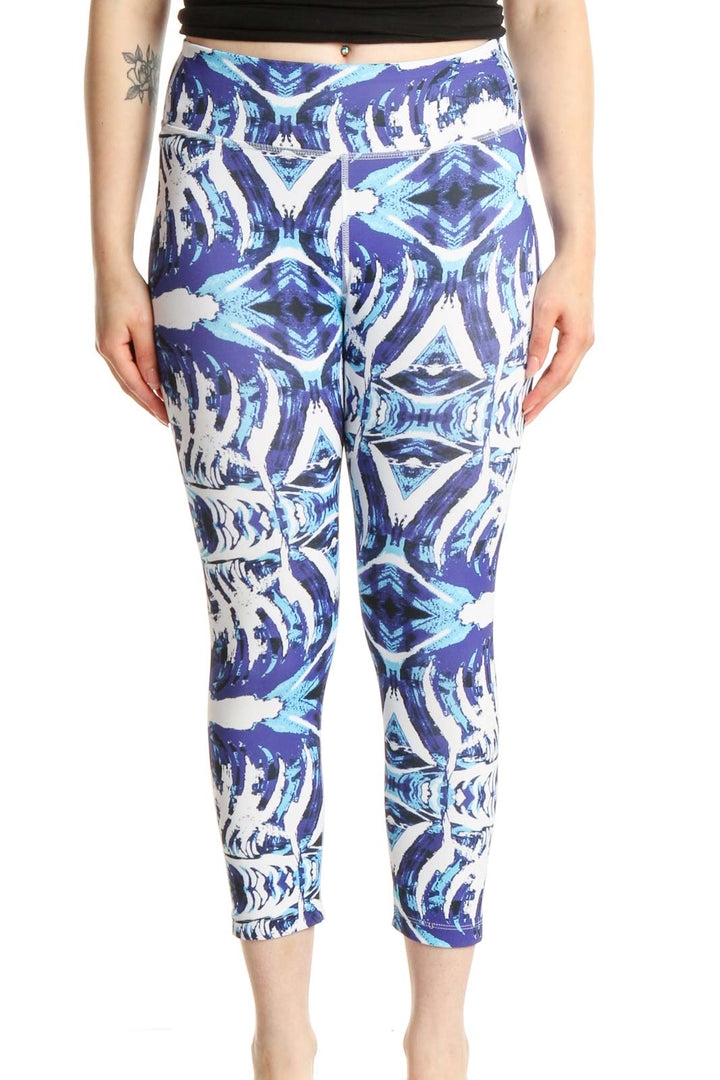 Purple Printed Activewear Leggings