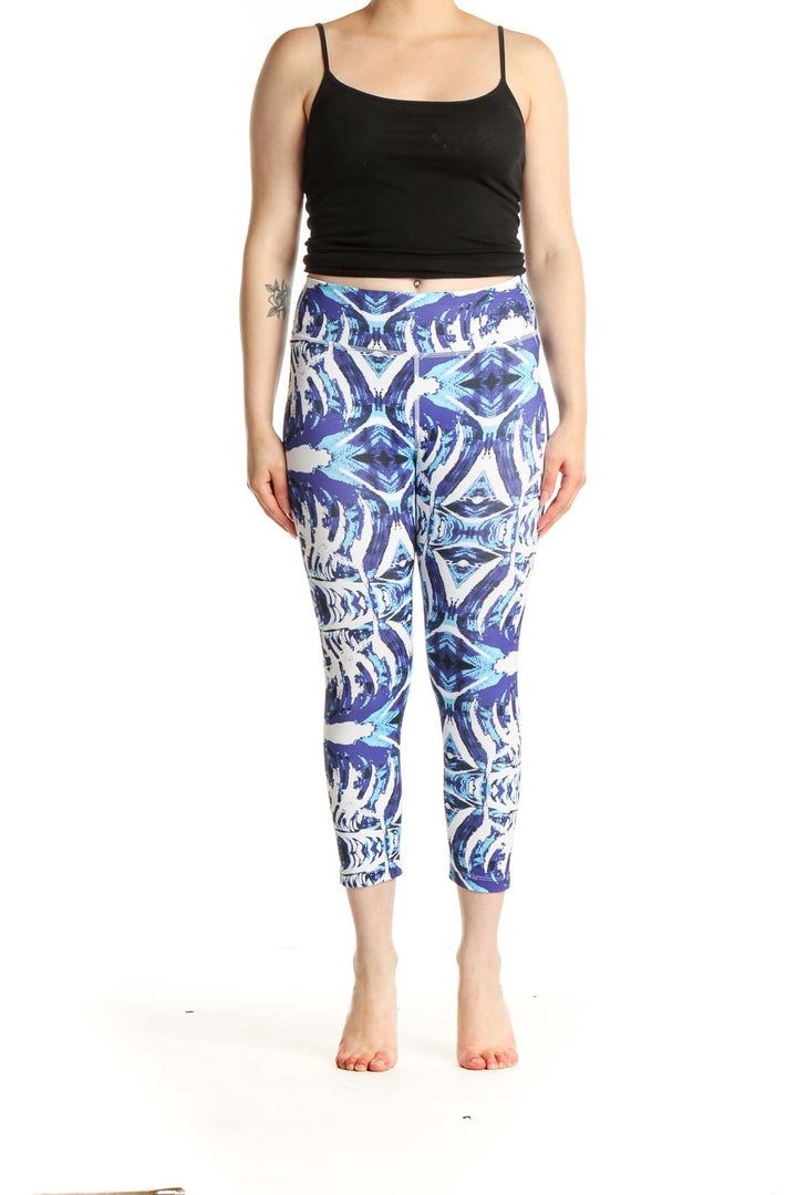 Purple Printed Activewear Leggings