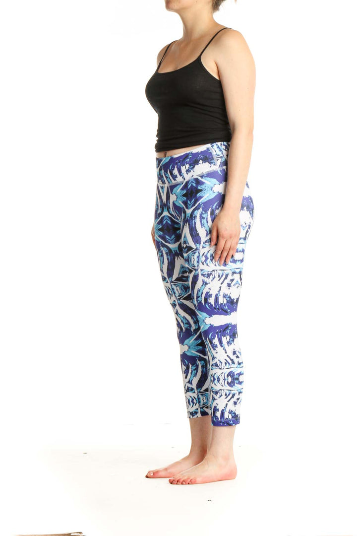 Purple Printed Activewear Leggings