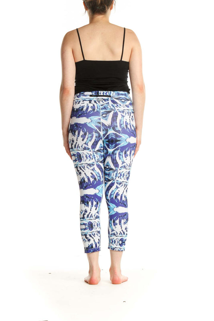 Purple Printed Activewear Leggings