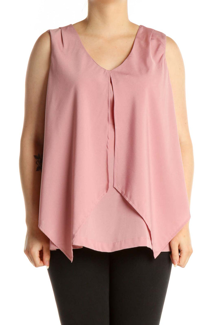 Pink Solid Blouse