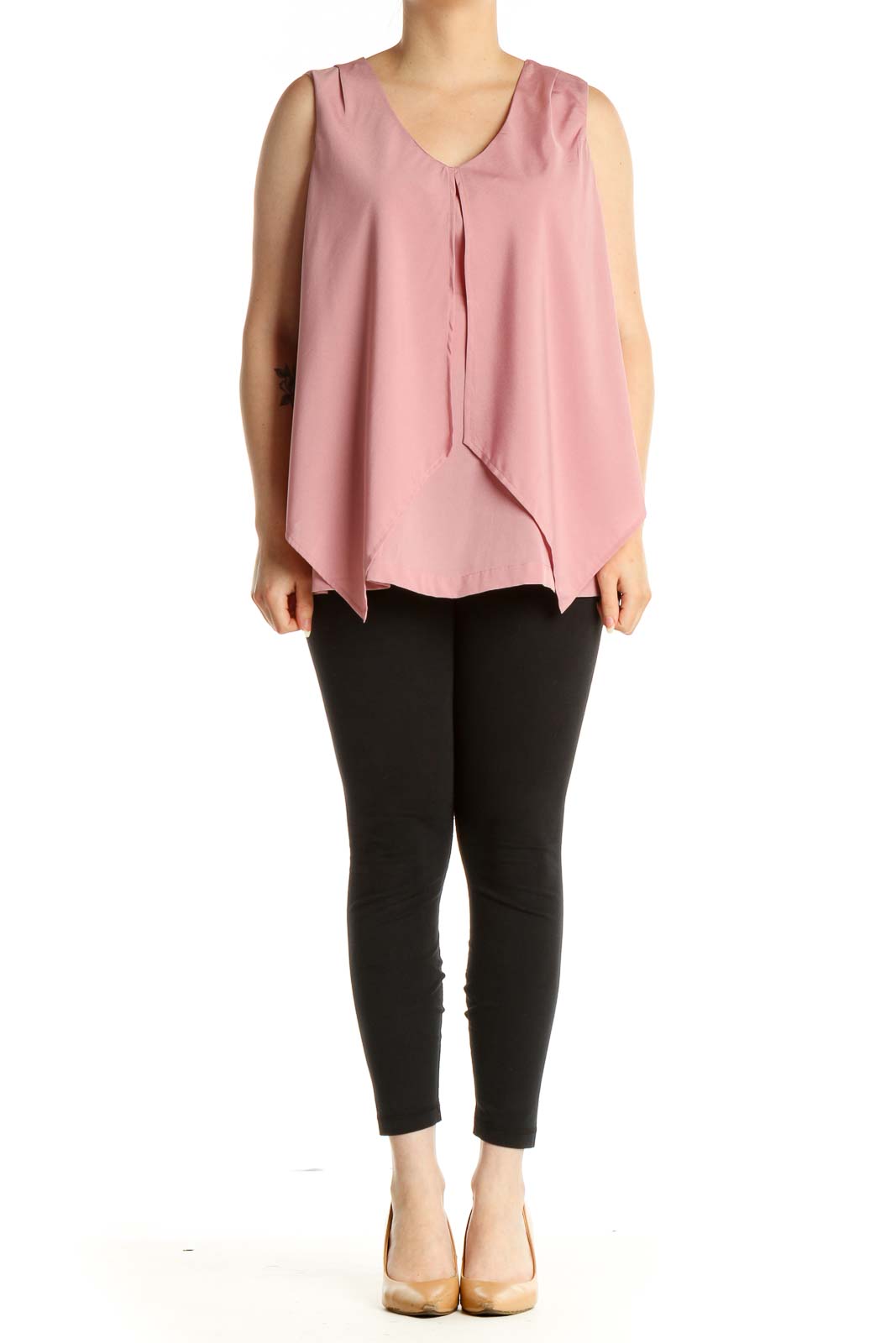 Pink Solid Blouse