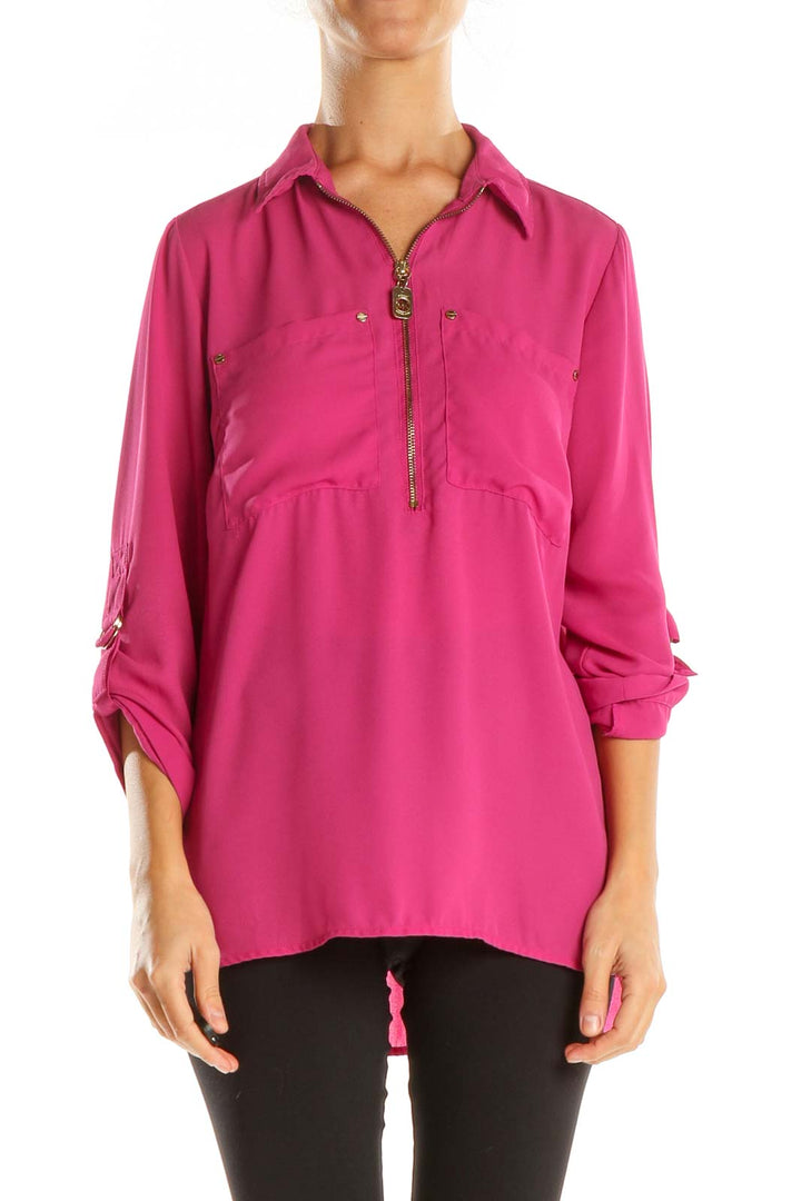 Pink Solid Shirt