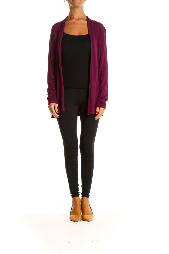 Purple Cardigan