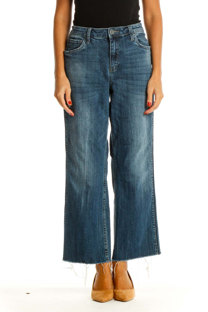 Blue Wide Leg Jeans