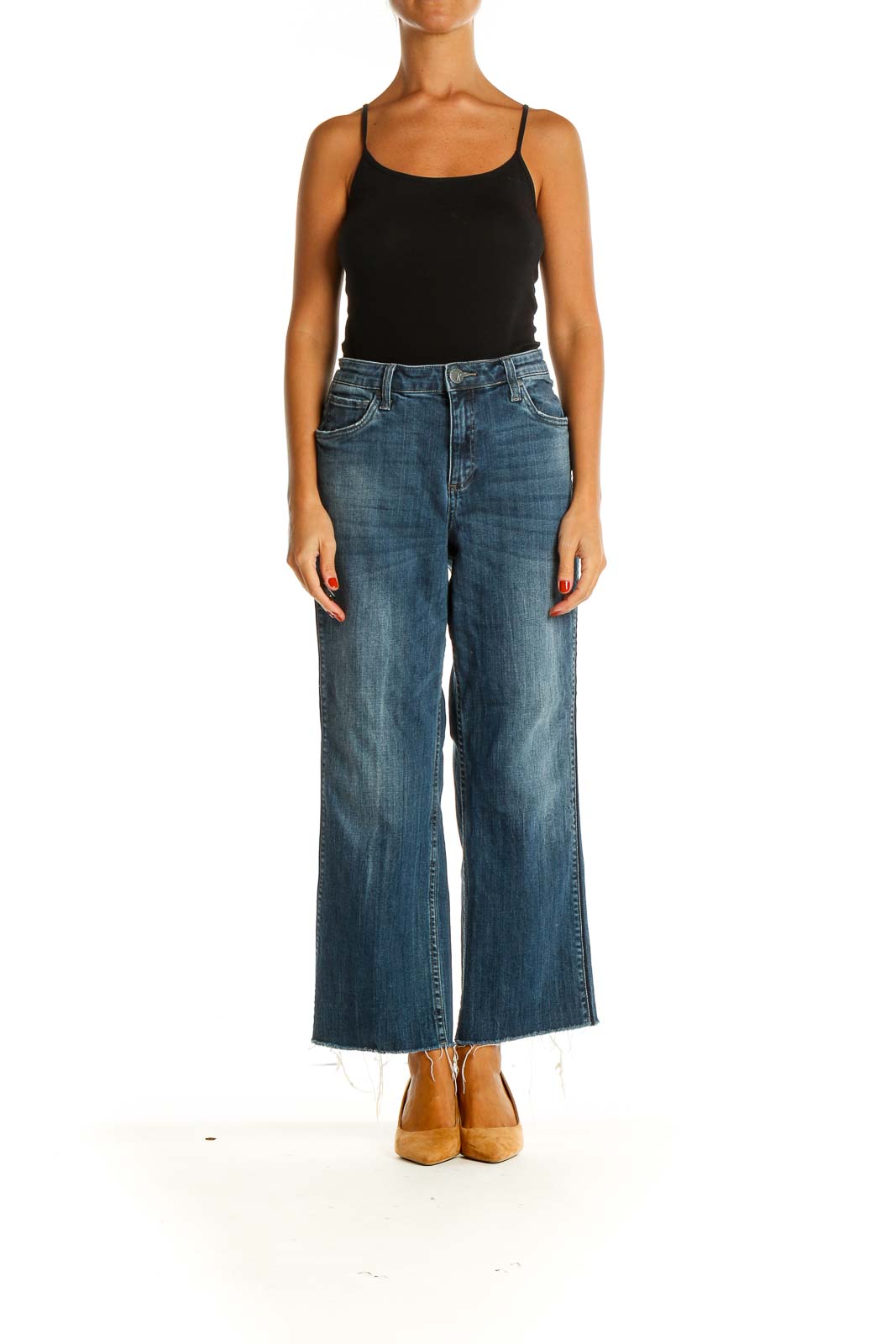 Blue Wide Leg Jeans