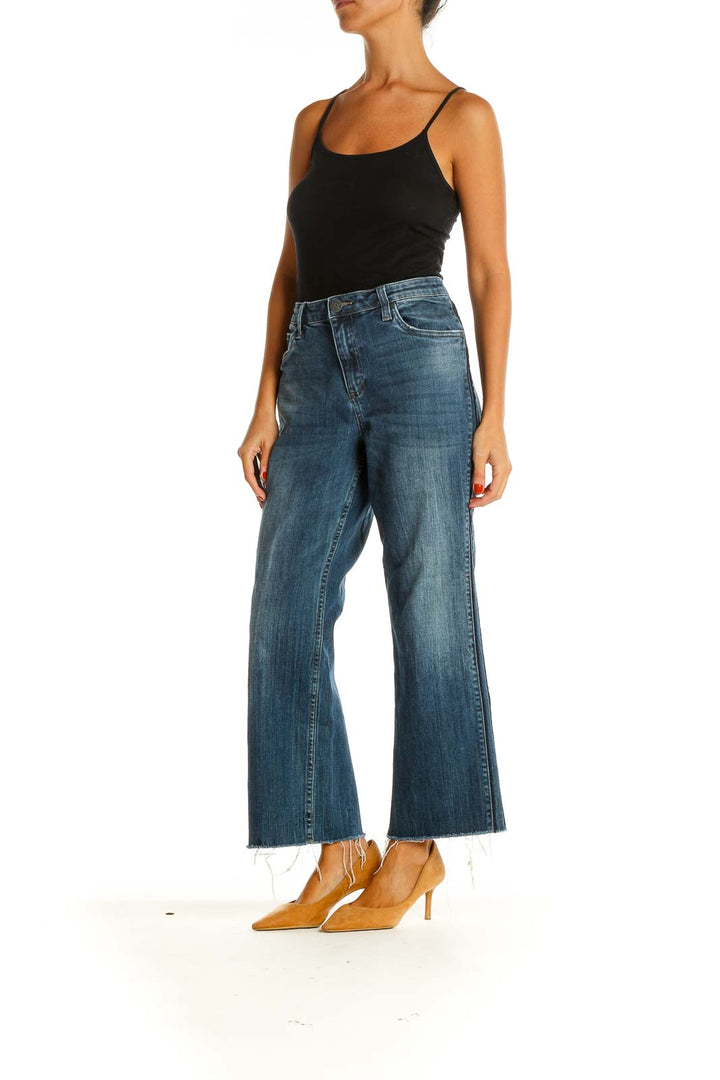 Blue Wide Leg Jeans