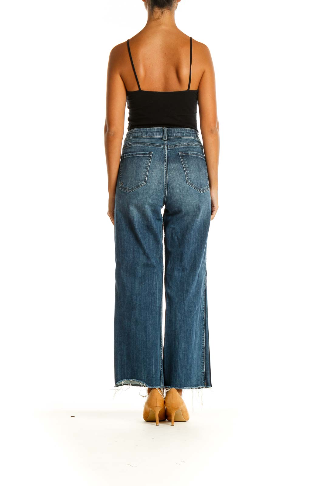 Blue Wide Leg Jeans