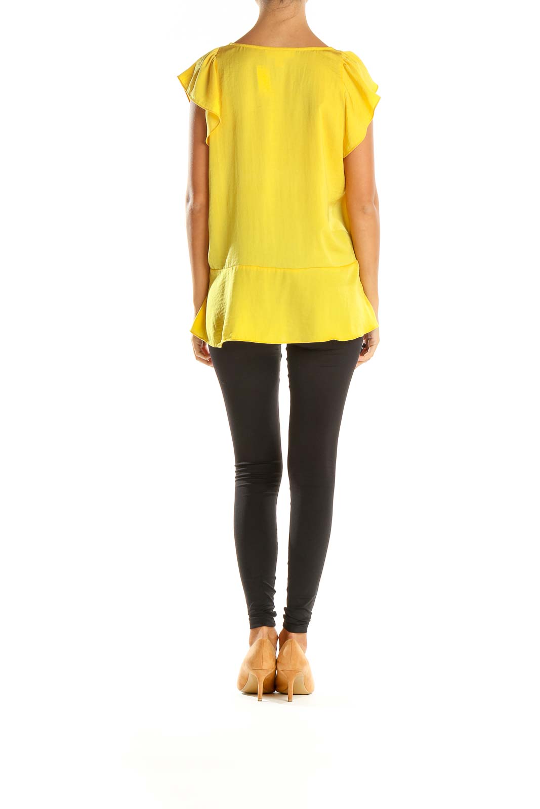 Yellow Solid All Day Wear Blouse