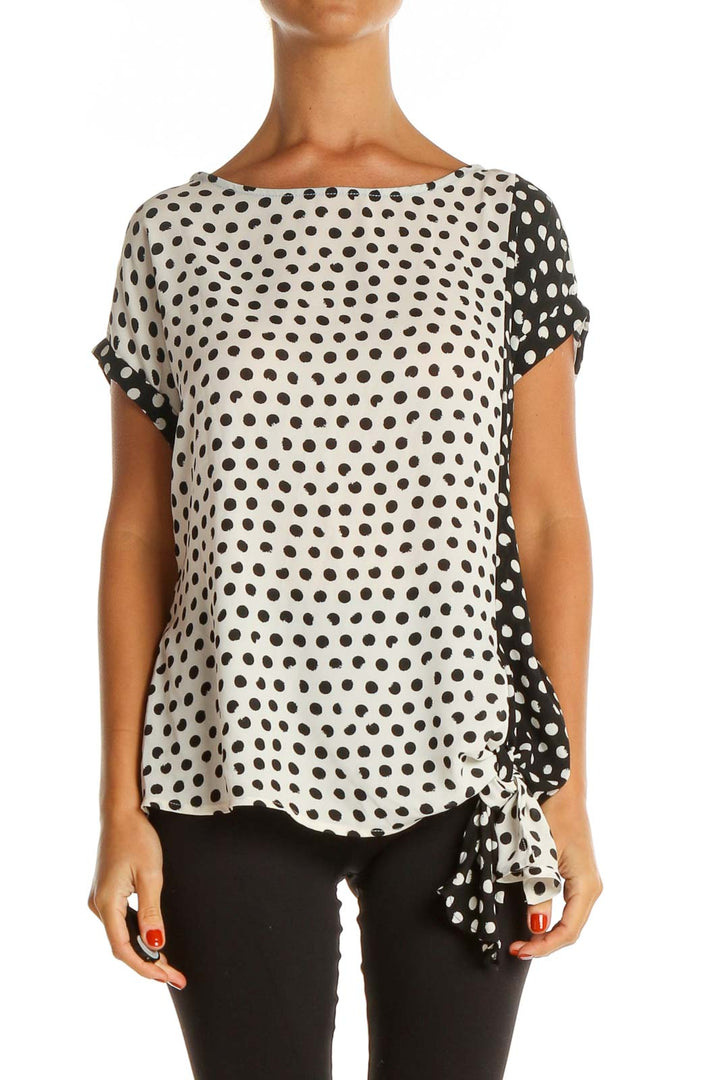 White Polka Dot Chic Blouse