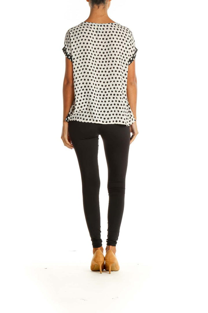 White Polka Dot Chic Blouse