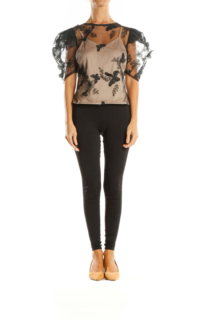 Black Butterfly Blouse