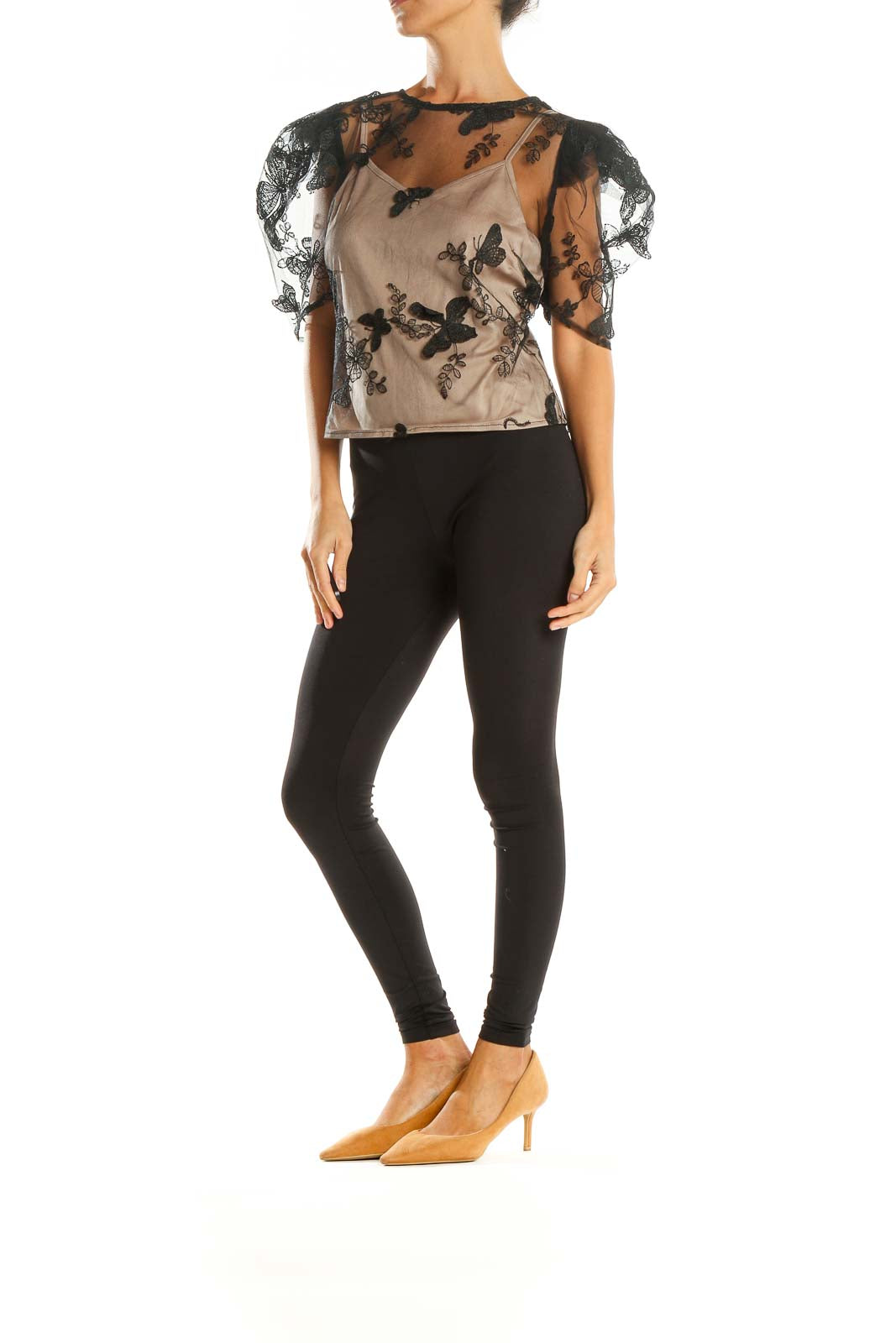 Black Butterfly Blouse