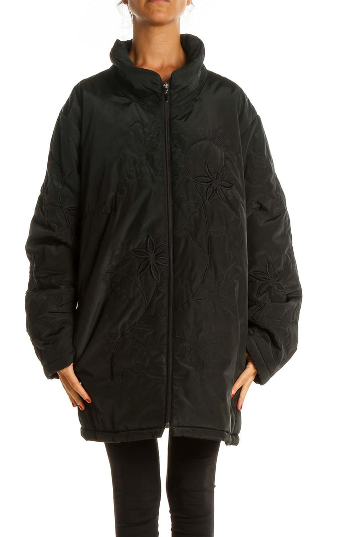 Black Windbreaker Jacket