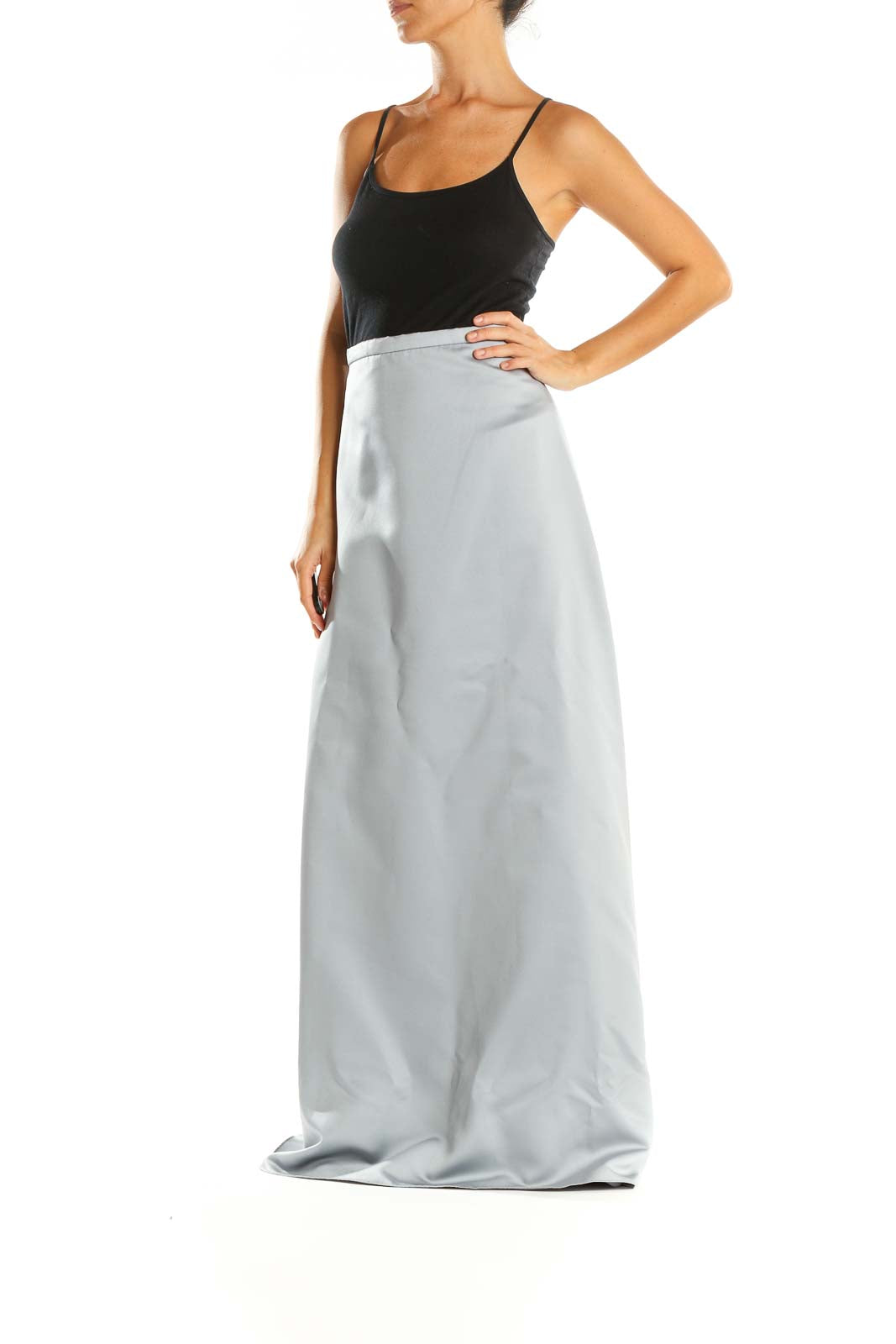 Gray Maxi Skirt