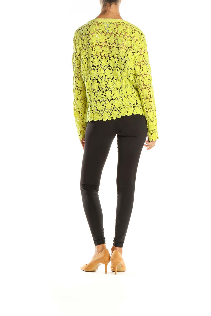 Yellow Lace Cardigan