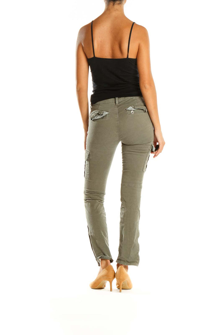 Green Cargo Skinny Jeans