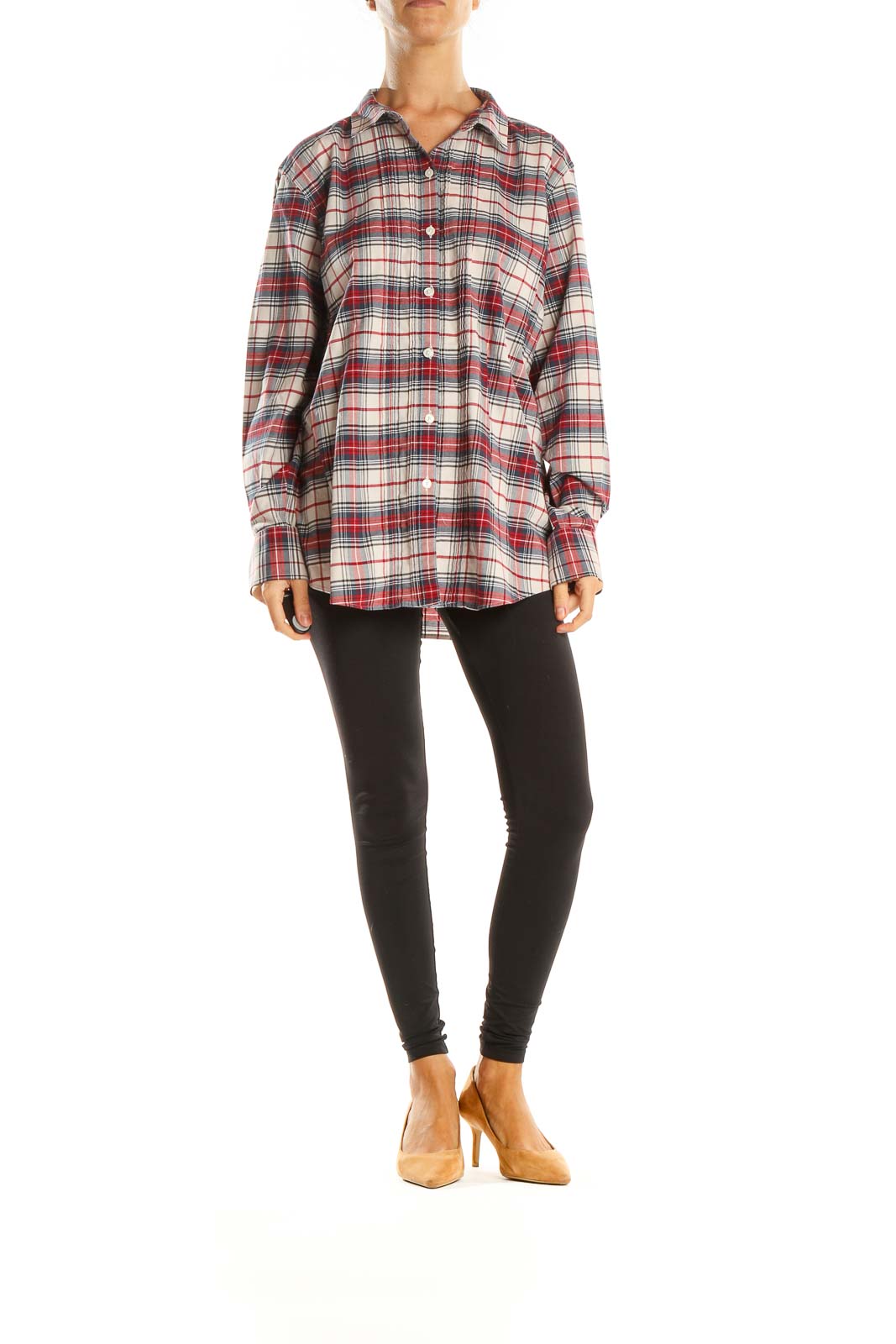 Red Checkered Casual Shirt