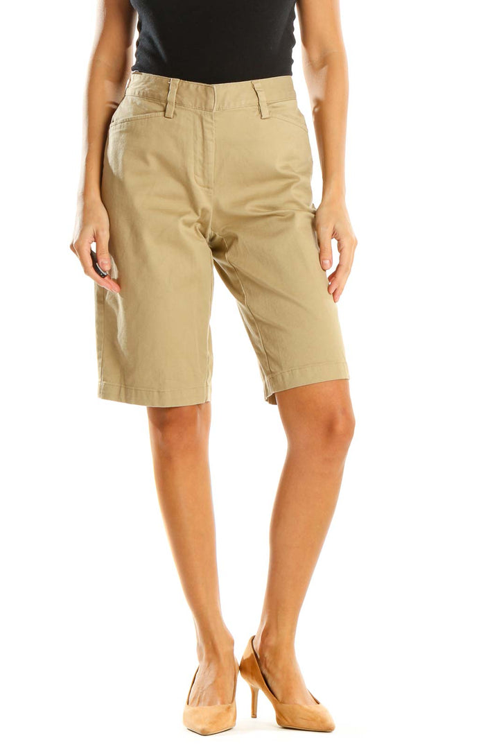 Brown Casual Shorts