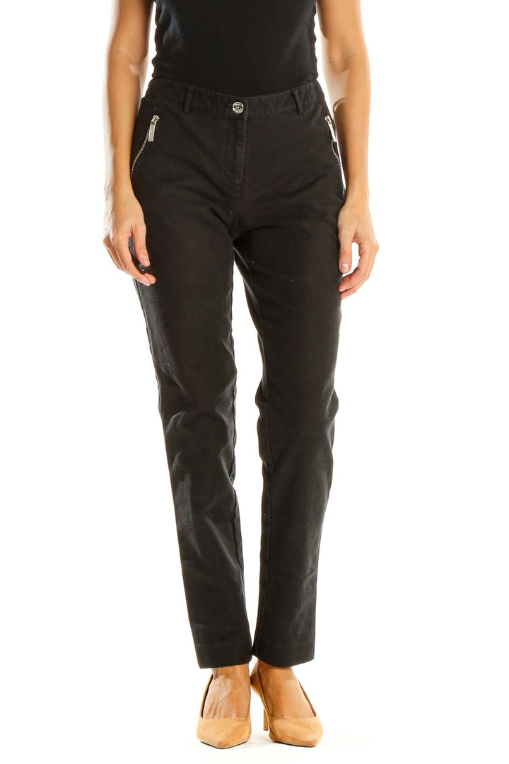 Black Zipper Pants